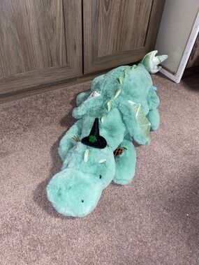 Witch Way Familiars Snuggle Green Witch Way Familiars Snuggle OrangeDragon Plush